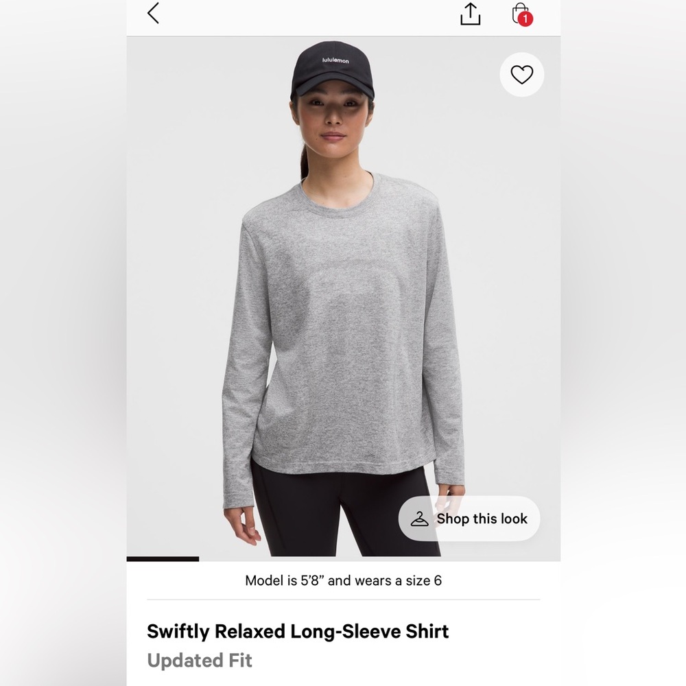 Lululemon Swiftly Tech Long Sleeve